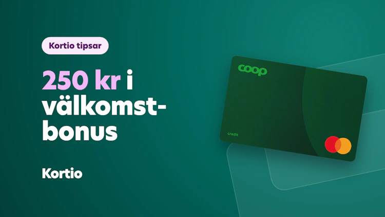 250 kr i välkomstbonus med Coop Mastercard Mer