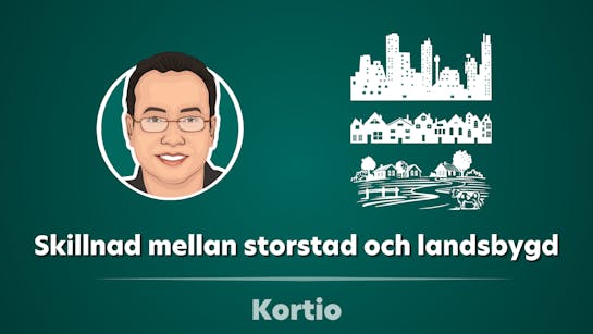 Skillnad i kreditkortsanvändning mellan storstad och landsbygd