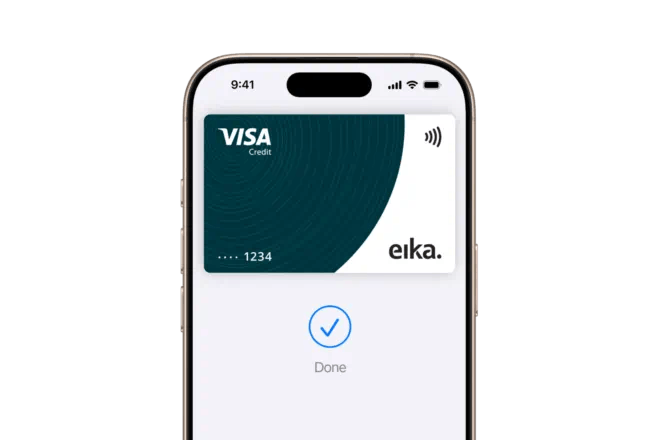 Eika Direkte et kredittkort Apple Pay