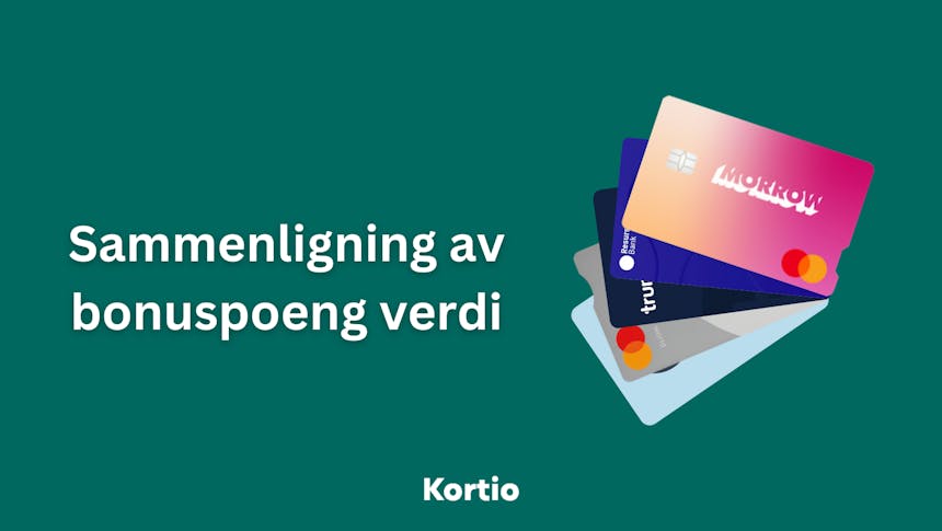 Sammenligning av bonuspoeng verdi