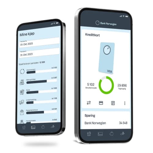Få god oversikt med Bank Norwegian-appen