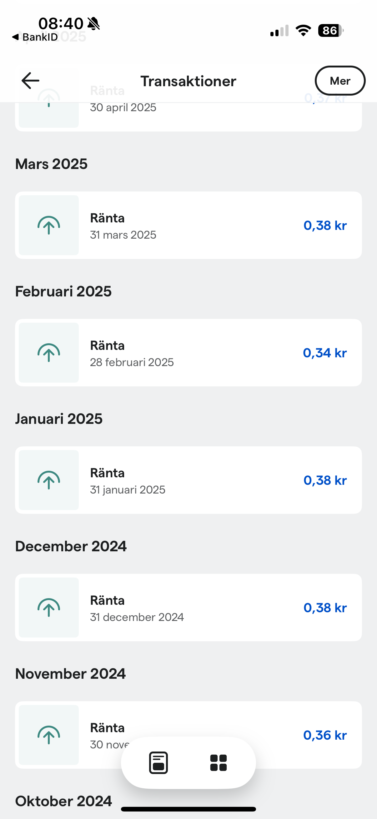Northmill sparränta