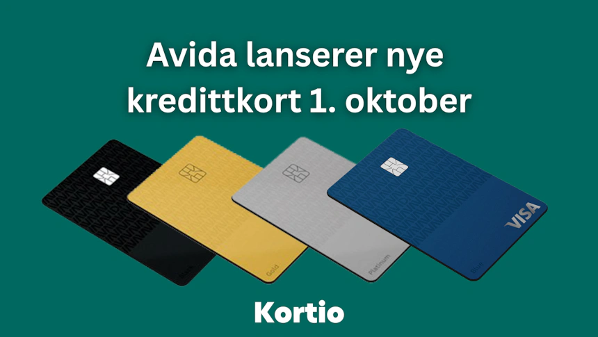 Avida lanserer nye kredittkort 1. oktober