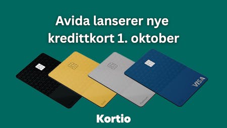 Avida lanserer nye kredittkort 1. oktober