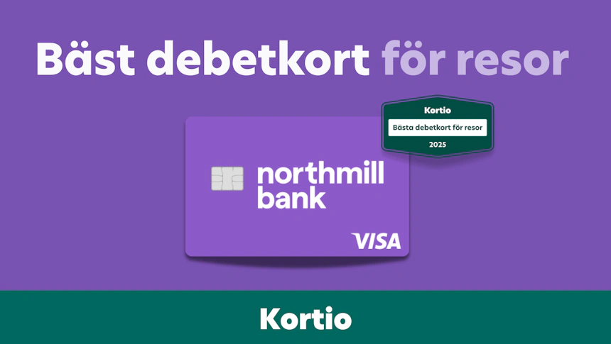 Northmill Visa är det bästa debetkortet för resor