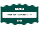 Northmill Visa är årets bästa debetresekort