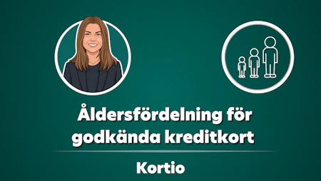 Åldersfördelning för godkända kreditkort