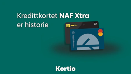 Kredittkortet NAF Xtra er historie