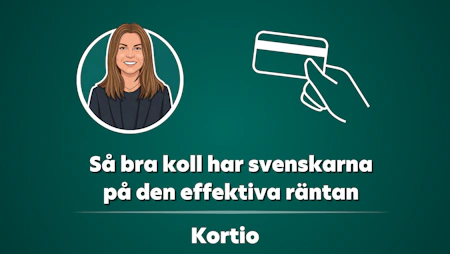 Så ligger räntan på svenska kreditkort