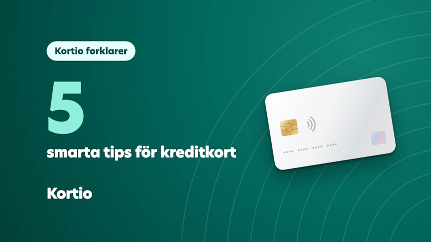 Fem tips för kreditkort
