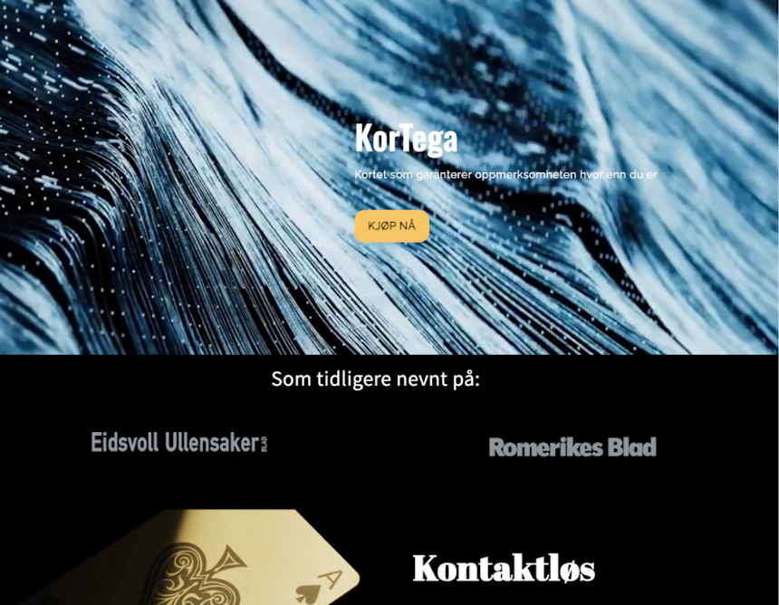 KorTega anmeldelse: Design og motta ditt unike metallkort!