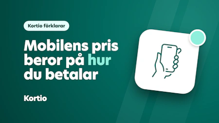 Olika betalningssätt ger olika mobilkostnader