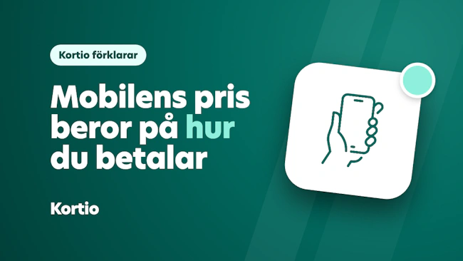 Olika betalningssätt ger olika mobilkostnader