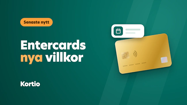 Entercard uppdaterar villkoren 20 november
