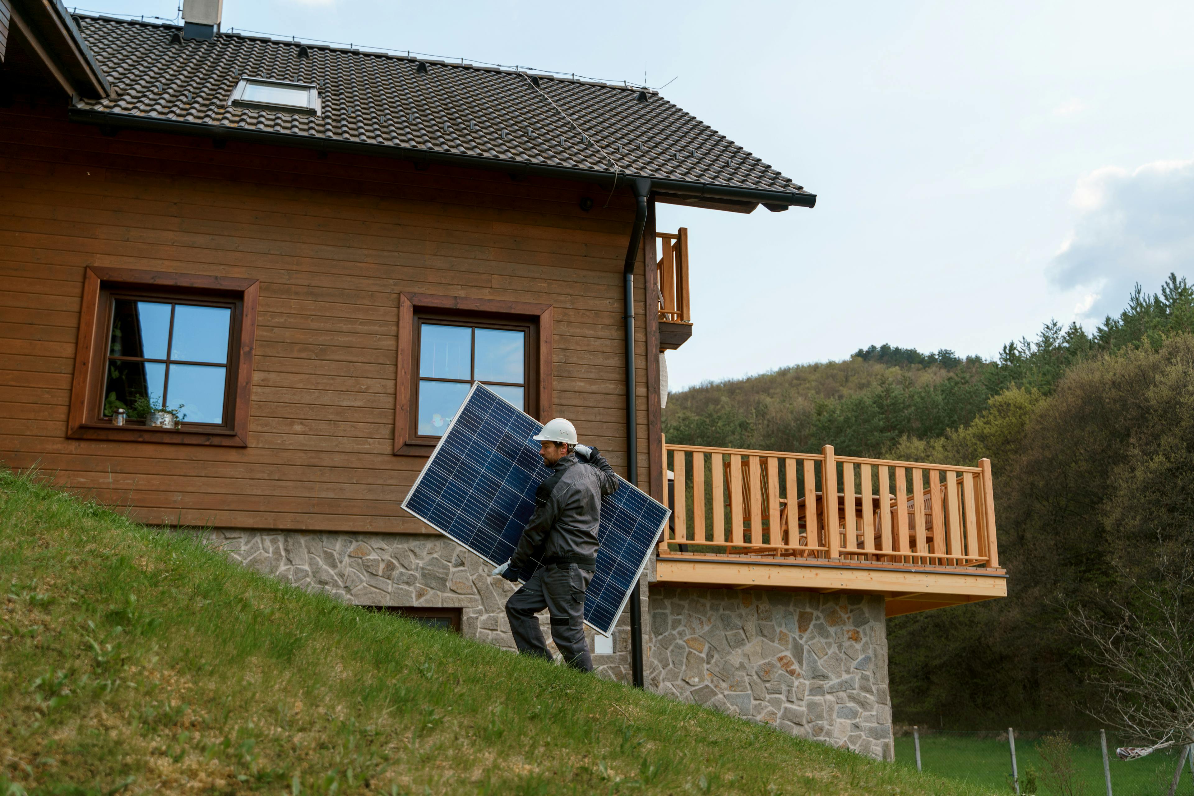 Solar Panel Aufbau