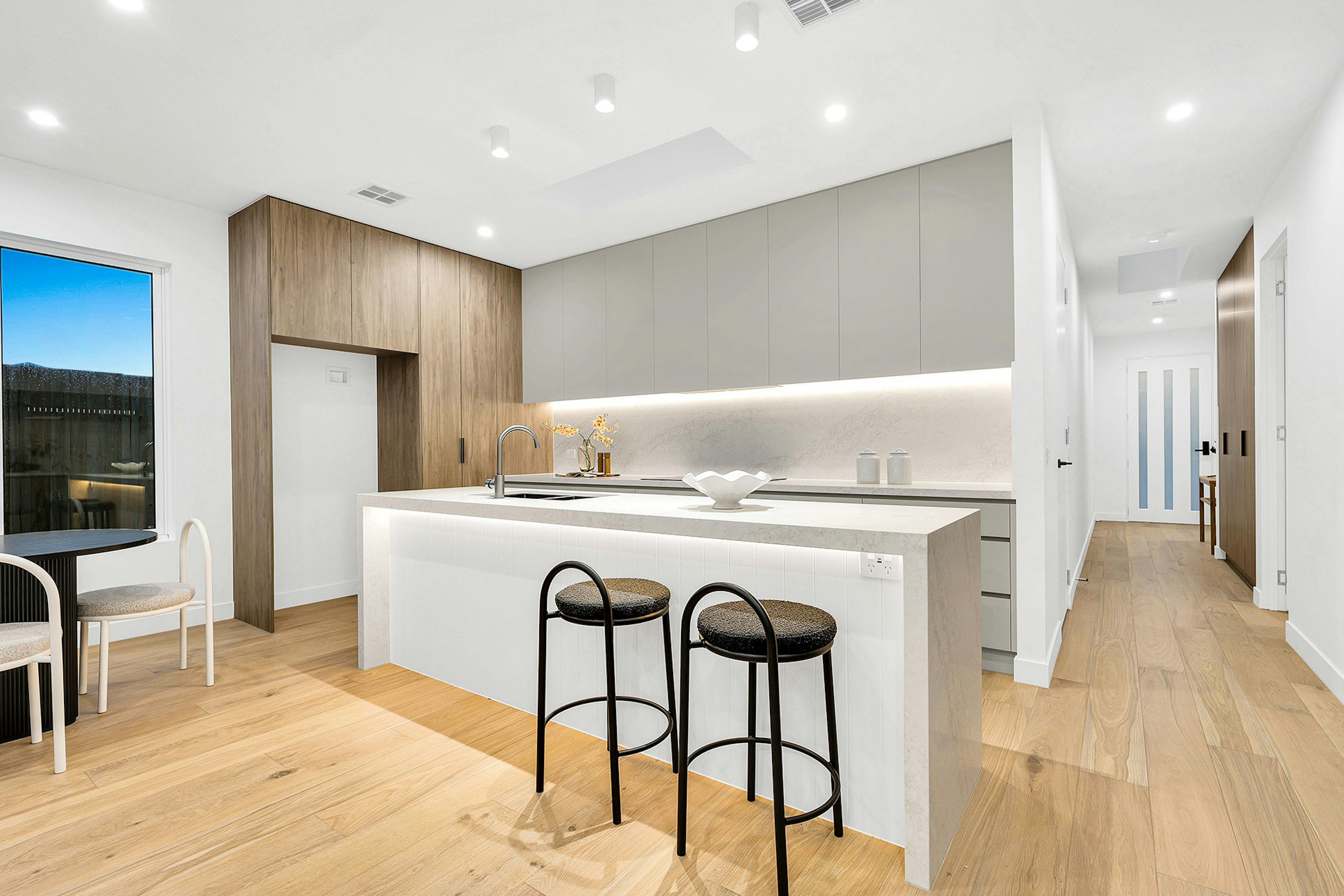 View of kitchen and hallway