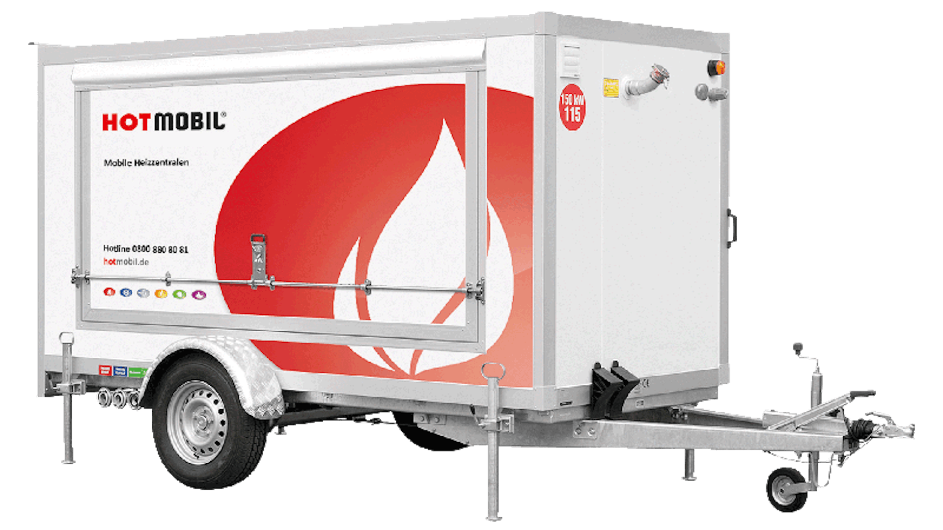 mobile Heizzentrale miten
