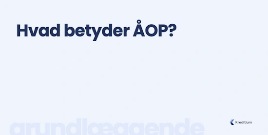 Hvad betyder ÅOP?