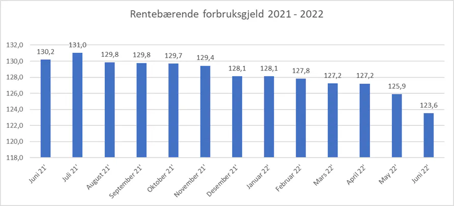 forbruksgjeld 2021 - 2022