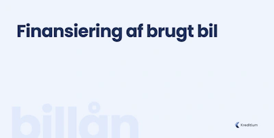 Finansiering af brugt bil