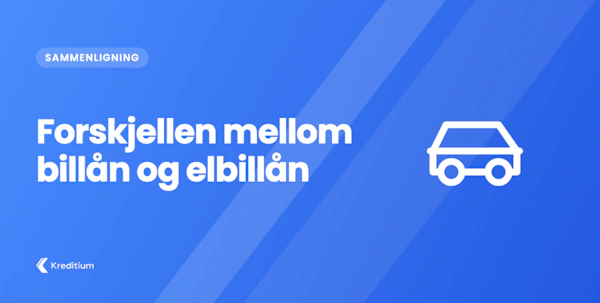Forskjellen mellom billån og elbillån