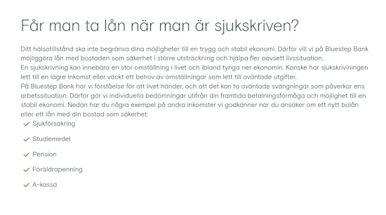 Får man låna som sjukskriven?