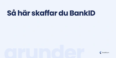 Så här skaffar du BankID