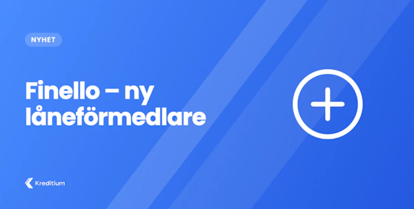 Finello - Ny låneförmedlare i samarbete med Sambla