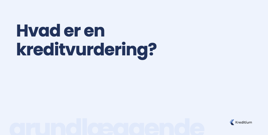 kreditvurdering