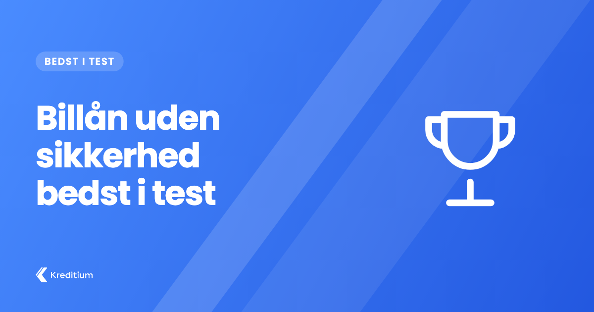 Billån uden sikkerhed bedst i test