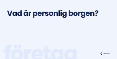 Vad är personlig borgen?