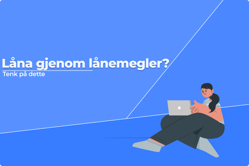 Bilde av en kvinne som sitter med en laptop i fanget.