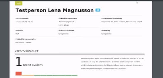 Dun & Bradstreet scoring