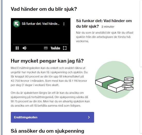 Försäkringskassan om sjukpenning