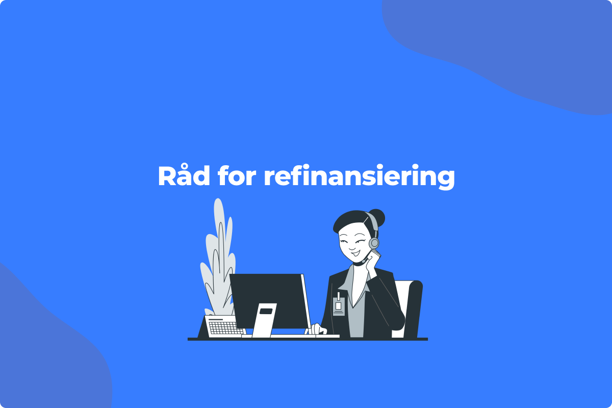 Kvinne med headset som snakker med kunde