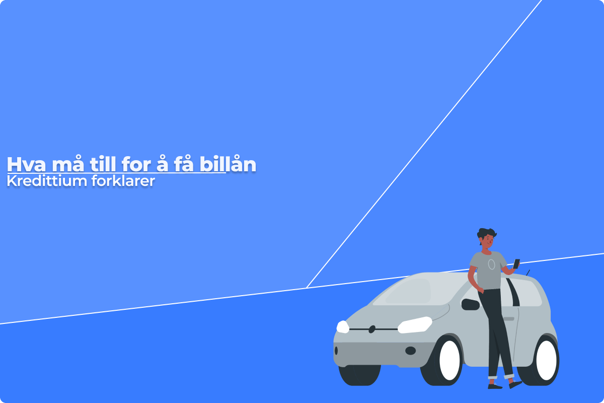 Mann som lener seg mot bilen og ser på mobilen sin