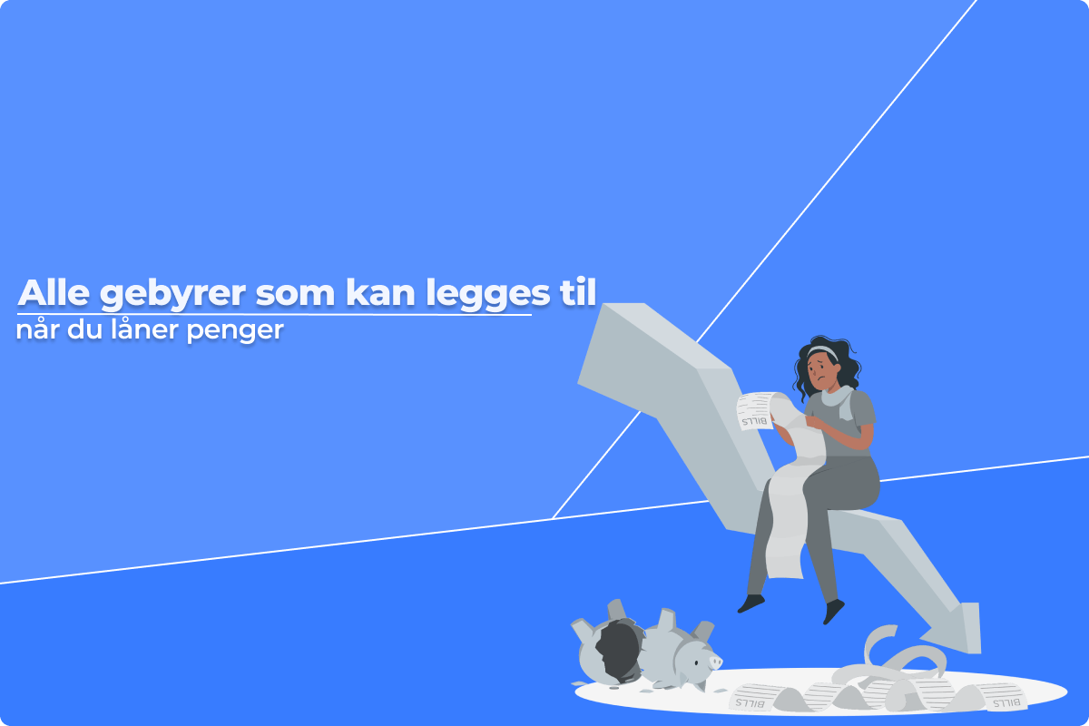 Kvinne som sitter med mange utgifter og er stresset.