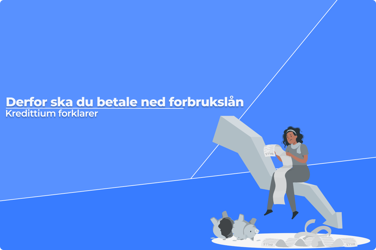 En kvinne som sitter med en stor bunke regninger