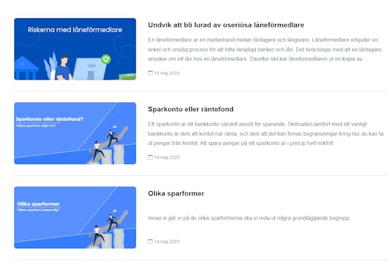 Guider på Kreditium