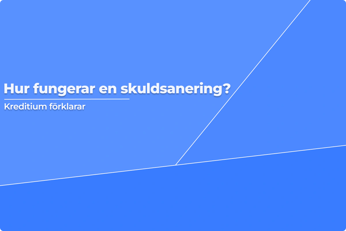 Hur fungerar en skuldsanering?