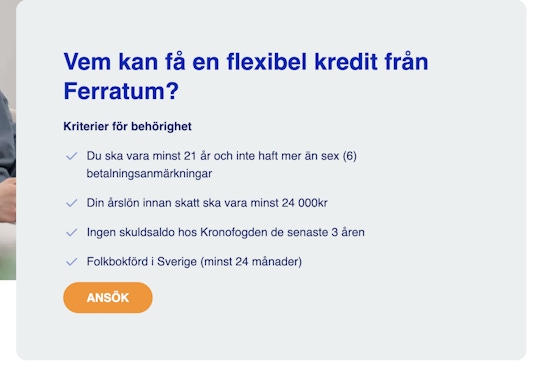 Lån med anmärkning hos Ferratum
