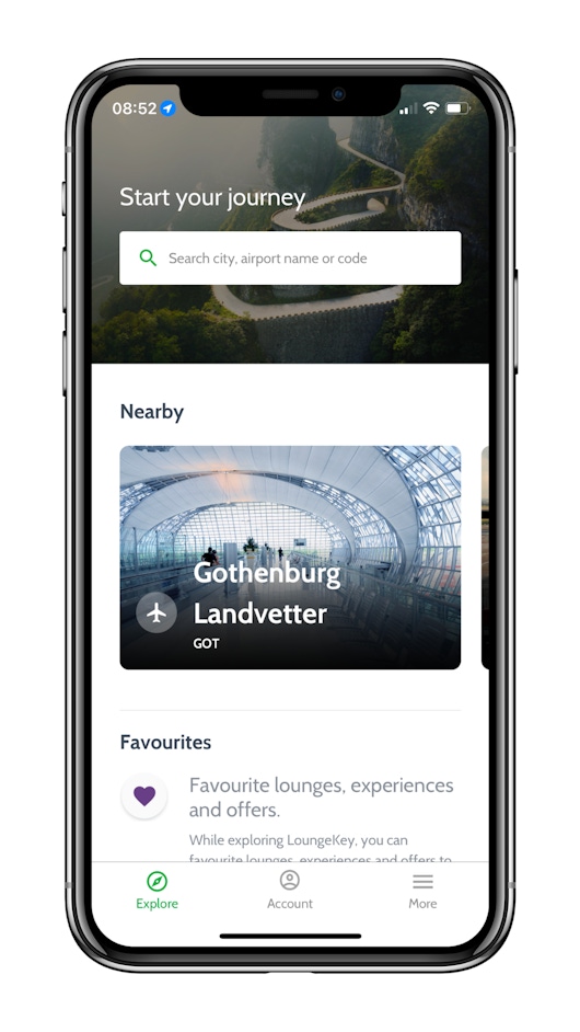 Välja kreditkort med lounge access