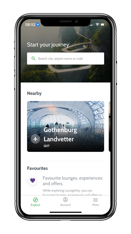 Välja kreditkort med lounge access