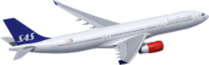 SAS flygplan