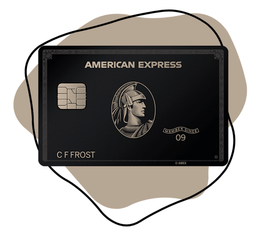 Schwarze Kreditkarte American Express