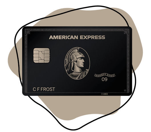 Schwarze Kreditkarte American Express