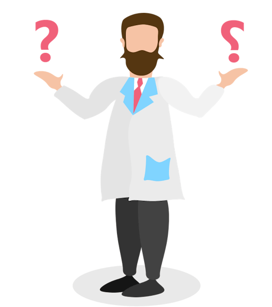 Illustration eines Menschens zum Vergleich zweier Kreditkarten