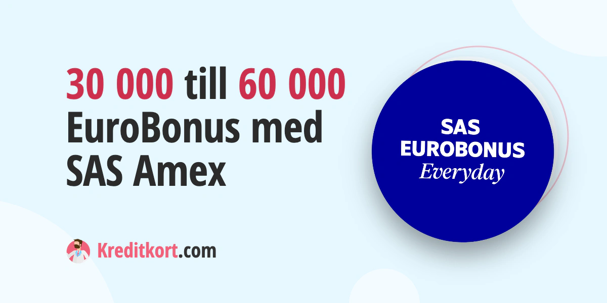 Få upp till 60 000 EuroBonus med Amex Elite