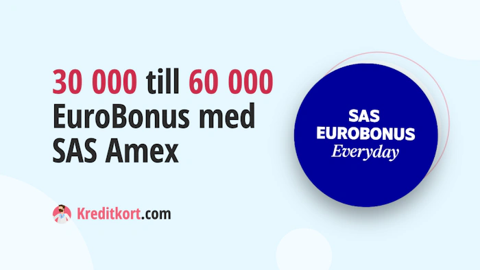 Få upp till 60 000 EuroBonus med Amex Elite
