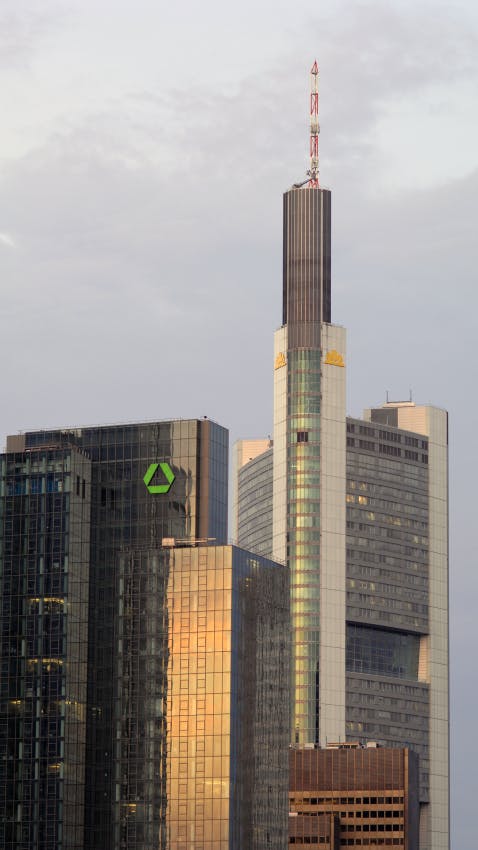 Der Commerzbank-Tower in Frankfurt am Main